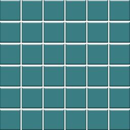 Paradyż, Gamma/Gammo Colours, PARADYŻ GAMMO COLOURS TURKUSOWY MOZAIKA PRASOWANA MAT KOSTKA 4.8X4.8 MOZAIKA 29.8X29.8 