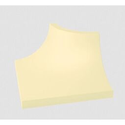 Paradyż, Gamma/Gammo Colours, PARADYŻ GAMMO COLOURS WANILIOWY KSZTAŁTKA C MAT 3X4 