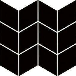 Paradyż, Uniwersalne Dekoracje, PARADYŻ NERO ROMB BRAID UNIWERSALNA MOZAIKA GRES 20.5X23.8 