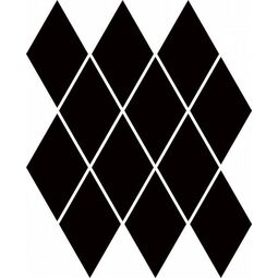 Paradyż, Uniwersalne Dekoracje, PARADYŻ NERO ROMB PILLOW UNIWERSALNA MOZAIKA GRES 20.6X23.7 