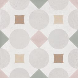 Peronda, Harmony Patterns, PERONDA PATTERNS PINK GEOMETRIC GRES 22.3X22.3 (36508) 