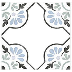 Peronda, Harmony Tanger, PERONDA TANGER BLUE PETALS GRES 12.3X12.3 (31079) 