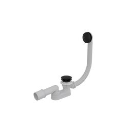 Besco, Akcesoria, BESCO SYFON SLIM KLIK-KLAK BLACK DO WANNY (SAB-KKP) 