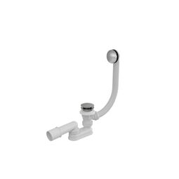 Besco, Akcesoria, BESCO SYFON SLIM WANNOWY CZYSZCZONY OD GÓRY CHROM (SMA-KKP) 