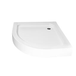 Besco, Alex, BESCO ALEX 90 BRODZIK PÓŁOKRĄGŁY ZE ZINTEGROWANĄ OBUDOWĄ 90X90X4 (BAA-90) 