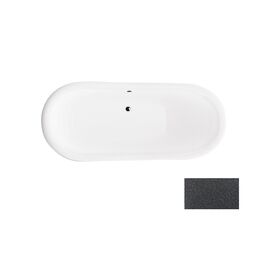 Besco, Amelia, BESCO AMELIA GLAM 190 GRAFITOWA + NOGI ZŁOTE WANNA WOLNOSTOJĄCA Z OTWOREM ODPŁYWOWYM 190X77 (WKA-190+GGG) 