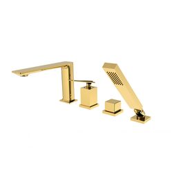 Besco, Aspira, BESCO ASPIRA ZŁOTA BATERIA WANNOWA 4-OTWOROWA (BW-A4-ZL) 