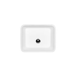 Besco, Assos, BESCO ASSOS BLACK & WIHTE UMYWALKA NABLATOWA 40X50X15 (UMD-A-NBNW) 