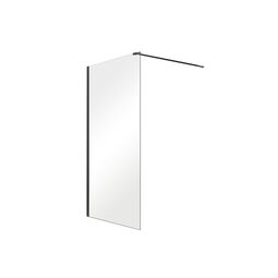 Besco, Aveo, BESCO AVEO BLACK 120 KABINA PRYSZNICOWA WALK IN SZKŁO PRZEJRZYSTE 120X195 (AVB-120-195C) 