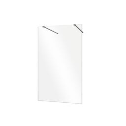 Besco, Aveo, BESCO AVEO DUE BLACK 90 KABINA PRYSZNICOWA WALK IN SZKŁO PRZEJRZYSTE 90X195 (ADB-90-195C) 