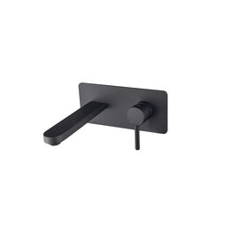 Besco, Decco, BESCO DECCO CZARNY MATT BATERIA UMYWALKOWA PODTYNKOWA 22X10 (BU-DS-CZ) 