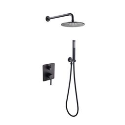 Besco, Decco, BESCO DECCO / ILLUSION I CZARNY MATT ZESTAW PRYSZNICOWY PODTYNKOWY (BP-DII-CZ) 