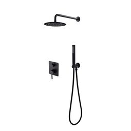 Besco, Decco, BESCO DECCO / ILLUSION II CZARNY MATT ZESTAW PRYSZNICOWY PODTYNKOWY (BP-DIII-CZ) 