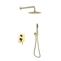 Besco, Decco, BESCO DECCO / ILLUSION II ZŁOTY ZESTAW PRYSZNICOWY PODTYNKOWY (BP-DIII-ZL) 