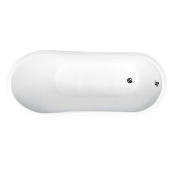 Besco, Gloria, BESCO GLORIA GLAM 150 GRAFITOWA WANNA WOLNOSTOJĄCA 150X66 (WMD-150-GLG) 