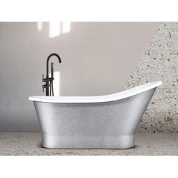 Besco, Gloria, BESCO GLORIA GLAM 150 SREBRNA WANNA WOLNOSTOJĄCA 150X66 (WMD-150-GLS) 