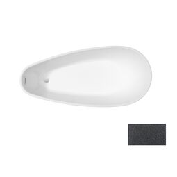 Besco, Goya, BESCO GOYA A-LINE GLAM 160 GRAFITOWA WANNA WOLNOSTOJĄCA + MASKOWNICE CHROM 160X73 (WA-160-GGR) 