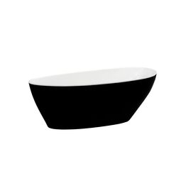 Besco, Goya, BESCO GOYA BLACK & WHITE 160 WANNA WOLNOSTOJĄCA + KLIK-KLAK ZŁOTY 160X70 (WMD-160-GWG) 