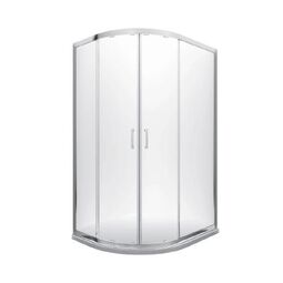 Besco, Modern, BESCO MODERN 100 KABINA ASYMETRYCZNA SZKŁO GRAFITOWE 100X80X185 (MA-100-80-G) 