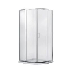 Besco, Modern, BESCO MODERN 90 KABINA PÓŁOKRĄGŁA SZKŁO MROŻONE 90X90X185 (MP-90-185-M) 