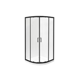 Besco, Modern, BESCO MODERN BLACK 90 KABINA PÓŁOKRĄGŁA SZKŁO PRZEJRZYSTE 90X90X190 (MPB-90-190-C) 