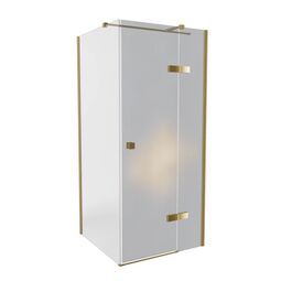 Besco, Pixa, BESCO PIXA GOLD 90 L KABINA KWADRATOWA LEWA SZKŁO PRZEJRZYSTE 90X90X195 (PKL-90-195G) 