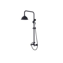 Besco, Retro, BESCO RETRO CZARNY MATT ZESTAW PRYSZNICOWY (BP-R-CZ) 