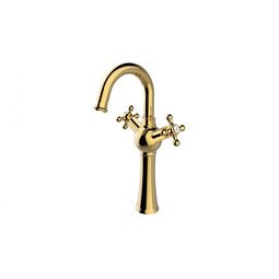 Besco, Retro, BESCO RETRO I ZŁOTA BATERIA UMYWALKOWA WYSOKA (BU-RI-ZL) 