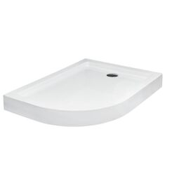 Besco, Saturn, BESCO SATURN 100 P BRODZIK ASYMETRYCZNY PRAWY ZE ZINTEGROWANĄ OBUDOWĄ 100X80X4 (BAS-100-NP) 