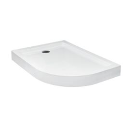 Besco, Saturn, BESCO SATURN 120 L BRODZIK ASYMETRYCZNY LEWY ZE ZINTEGROWANĄ OBUDOWĄ 120X90X4 (BAS-120-NL) 