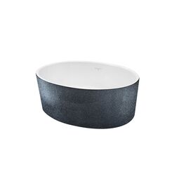 Besco, Uniqa, BESCO UNIQA GLAM GRAFITOWAW UMYWALKA NABLATOWA + KLIK-KLAK CHROM 32X46X17 (UMD-U-NGG) 