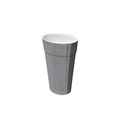 Besco, Uniqa, BESCO UNIQA GLAM SREBRNA UMYWALKA WOLNOSTOJĄCA + KLIK-KLAK BIAŁY 32X46X84 (UMD-U-WGSW) 