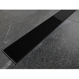 Besco, Virgo, BESCO VIRGO BLACK 70 ODPŁYW PRYSZNICOWY 70X6 (OL-70-VBL) 