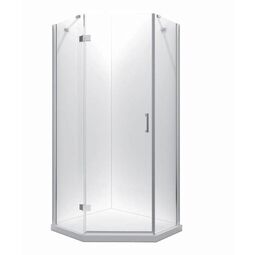 Besco, Viva, BESCO VIVA 90 L KABINA PIĘCIOKĄTNA LEWA SZKŁO PRZEJRZYSTE 8 MM 90X90X195 (V5L-90-195-C) 