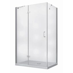 Besco, Viva, BESCO VIVA 120 L KABINA PROSTOKĄTNA LEWA SZKŁO PRZEJRZYSTE 120X80X195 (VPL-128-195C) 