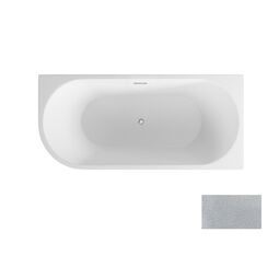 Besco, Zoya, BESCO ZOYA GLAM 150 P SREBRNA WANNA WOLNOSTOJĄCA PRAWA + MASKOWNICE CHROM 150X75 (WA-150-ZPSR) 