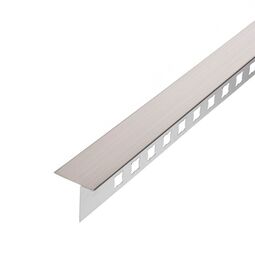 Profil Design, Pd Elit, PROFIL DESIGN PD ELIT LEWA SREBRNA SATYNA LISTWA BRODZIKOWA KRAWĘDZIOWA 120 CM 