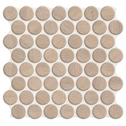 Realonda, Circle, REALONDA CIRCLE OAK GRES 30.9X30.9 