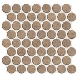 Realonda, Circle, REALONDA CIRCLE WALNUT GRES 30.9X30.9 