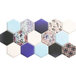 Realonda, Hex, REALONDA HEX NOUVEAU BLUE GRES 26.5X51 