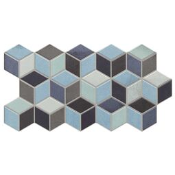 Realonda, Rhombus, REALONDA RHOMBUS BLUE GRES 26.5X51 