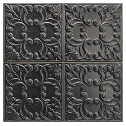 Realonda, Tin Tile, REALONDA TIN TILE BLACK PŁYTKA ŚCIENNA 44X44 