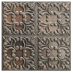 Realonda, Tin Tile, REALONDA TIN TILE COPPER PŁYTKA ŚCIENNA 44X44 