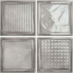 Ribesalbes, Crystal, RIBESALBES CRYSTAL BLACK GLOSSY PŁYTKA ŚCIENNA 20X20 