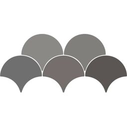 Ribesalbes, Sailing, RIBESALBES SAILING DROP DARK GREY GLOSS PŁYTKA ŚCIENNA 15.2X17.2 