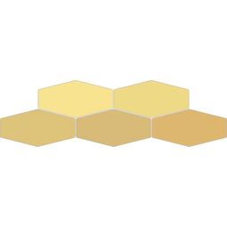 Ribesalbes, Sailing, RIBESALBES SAILING HEX MUSTARD GLOSS PŁYTKA ŚCIENNA 10X20 