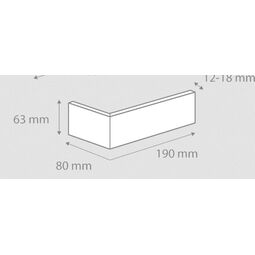 Stegu, Cambridge, STEGU CAMBRIDGE 17 NAROŻNIK 19/8X6.3X1.8 