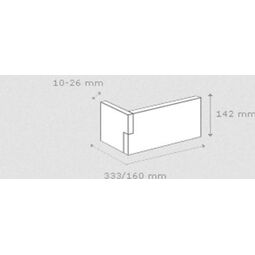 Stegu, Palermo, STEGU PALERMO 1 WHITE NAROŻNIK ELEWACYJNY 