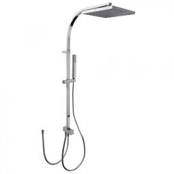 Tres, Akcesoria, TRES KOMPLET SŁUCHAWKA-DRĄŻEK CUADRO CHROM (107926) 