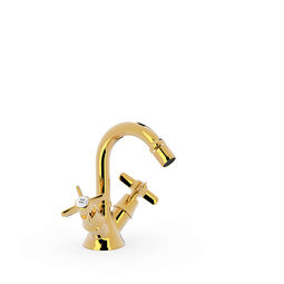 Tres, Clasic-Tres, TRES CLASIC BATERIA BIDETOWA DWUUCHWYTOWA 24-K ZŁOTO (24212201OR) 